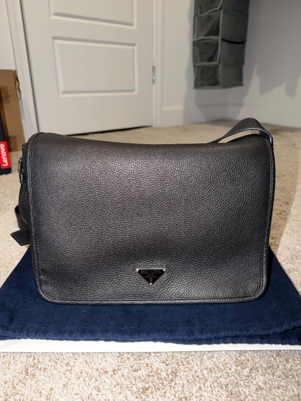 PRADA Leather Shoulder Bag (Pre-Loved, Excellent Condition)